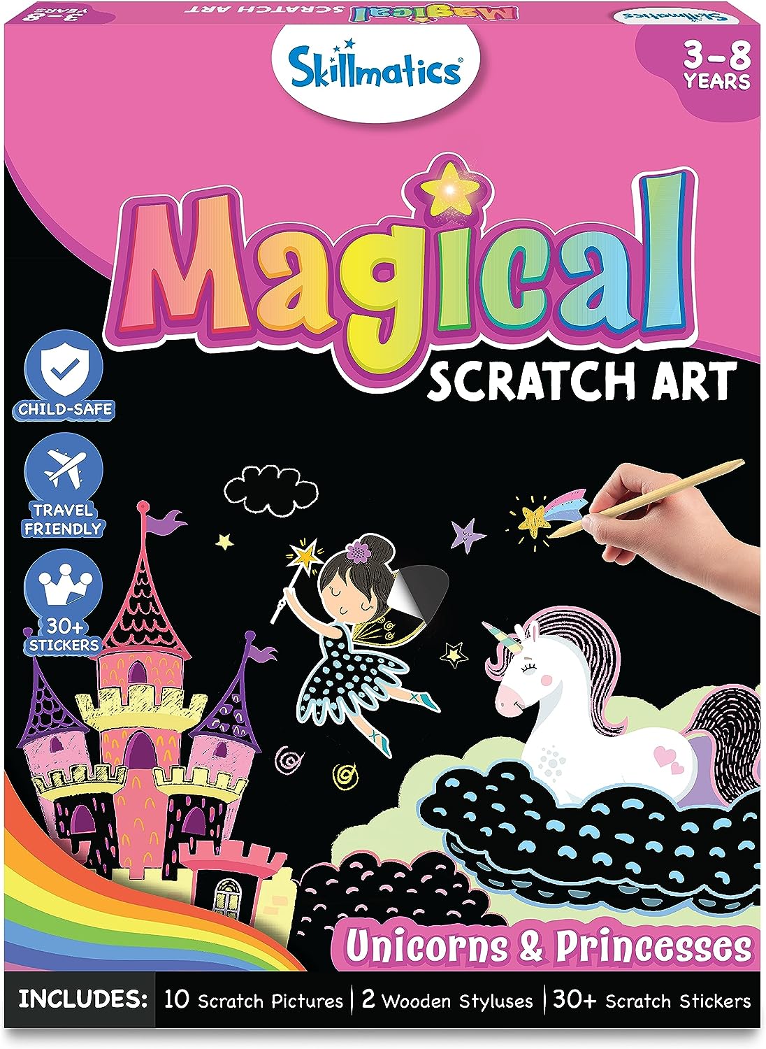 Skillmatics Dot It! - Unicorns & Princesses | No Mess Sticker Art (Ages 3-7)