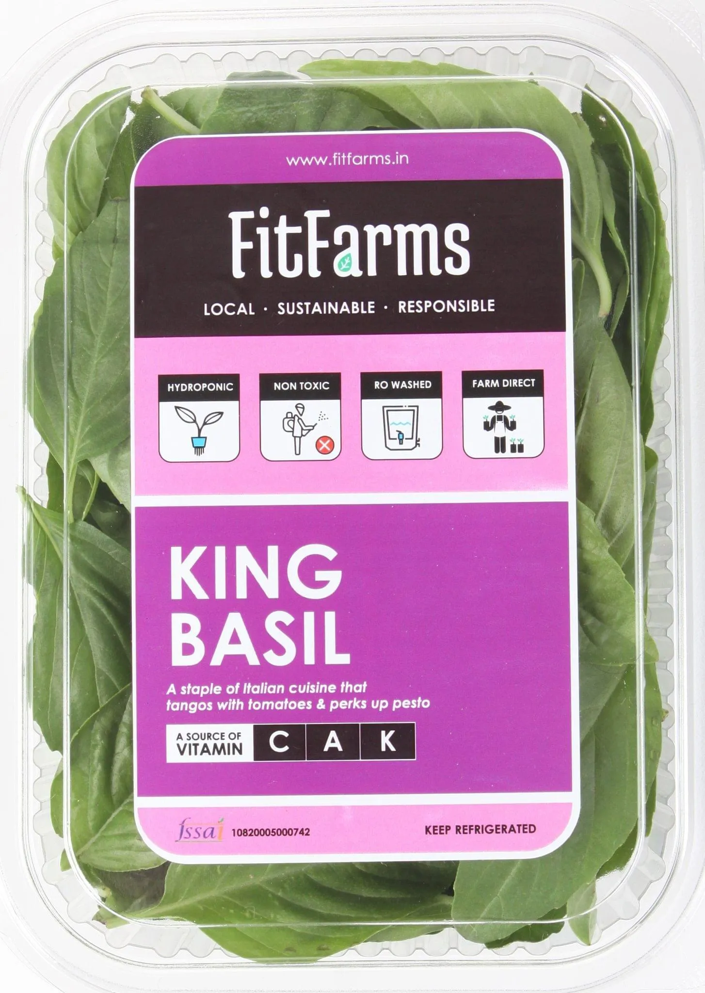 Buy Fit Farms King Basil Pkt Online at Best Price of Rs 45.00 with